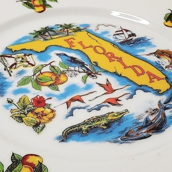 Florida Souvenir Decorative Plate - Picture 2 of 4